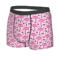 thumbnail image 5 of Goofa Cute Watermelon Flamingo Printed Men's Boxer Briefs Underwear, Moisture-Wicking Underwear, Trunk,Soft and Breathable Cotton Underwear-Medium, 5 of 9
