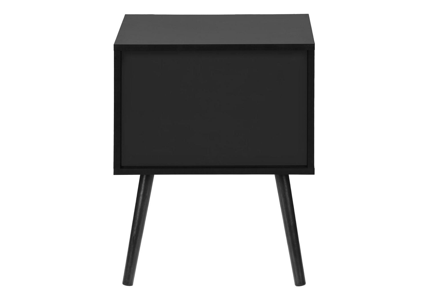 Monarch Specialties Table D'appoint, Chambre À Coucher, Bout, Salon, Table De Nuit, Table D'appoint, Tiroir De Rangement, Stratifié Blanc, Moderne, Contemporain