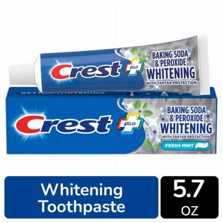 Pack of 2 - Crest Whitening Baking Soda & Peroxide Cavity & Tartar Protection Toothpaste 5.7 oz