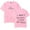 Pink, variant on Josiah Queen Merch T-shirt Men's And Women's Casual Round Neck Short Sleeve Fashion Versatile T-shirt