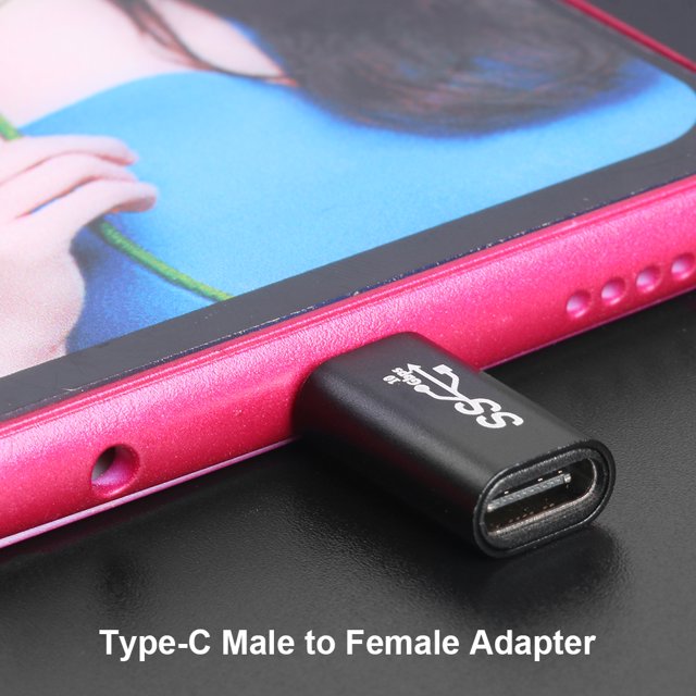 Adaptador Usb C A Usb C Adaptador USB tipo C a USB tipo C 10Gbps 100W PD Convertidor macho a hembra