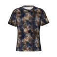 thumbnail image 4 of Vsdgher Watercolor Snake Skin Print Men's Dry Fit Mesh Athletic Shirts Moisture Wicking Tennis T-Shirt Tops, 4 of 9