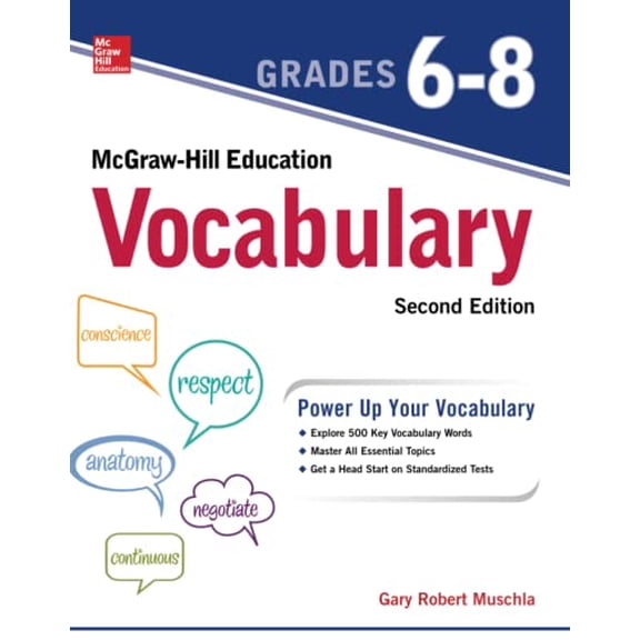 Pre-Owned McGraw-Hill Education Vocabulary Grades 6-8, Second Edition (Paperback) 1260117049 9781260117042