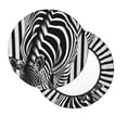 thumbnail image 2 of Naloa Optical Zebra Illusion Round Bar Stool Cushion Cover 12-14 inch, Fits Kitchen, Office, Restaurant Chairs - {sizeName}12 inch, 2 of 7