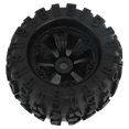 thumbnail image 1 of RC Rubber Tires, Easy To Install RC Car Rubber Tire High Abrasion Resistance Replacement  For 1/8 RC Car, 1 of 8