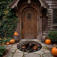 thumbnail image 4 of Halloween 3D Visual Round Rug Non Washable Soft Area Carpet for Home Bedroom Living Room Party 23.62 in D, 4 of 6