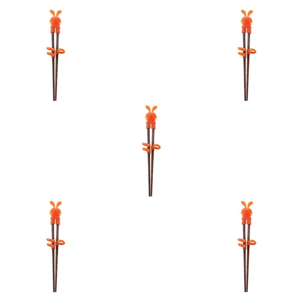 Palillos de entrenamiento Advancent 1 par de madera dibujos animados 5Conjunto