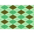 thumbnail image 1 of Ahgly Company Machine Washable Indoor Rectangle Transitional Green Area Rugs, 2' x 4', 1 of 7