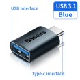 thumbnail image 1 of Adaptador Baseus USB 3,1 OTG tipo C a adaptador USB convertidor hembra para Macbook pro Air Samsung S20 S10 conector USB OTG Tan Jianjun unisex, 1 of 2