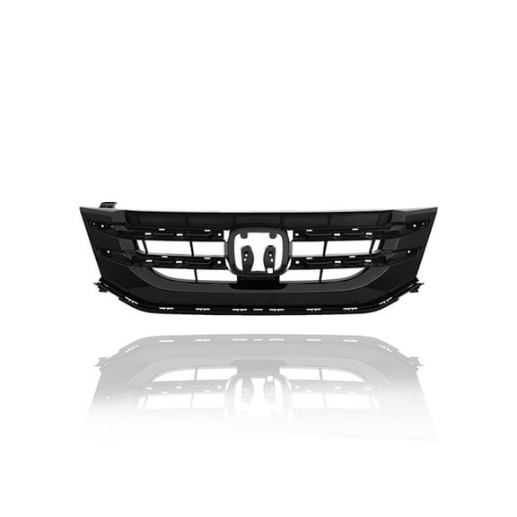 Grille - Compatible/Replacement for '14-17 Honda Odyssey - Main Upper Frame, Black, With Emblem Provision - 75101TK8A22 CAPA
