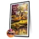thumbnail image 4 of Cuadros Decorativos 5D bricolaje redondo completo diamante pintura bosque punto de cruz paisaje (L2118) Tmvgtek embutido en tela, 4 of 9