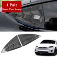 thumbnail image 1 of 2× Carbon Fiber Car Hood Vent Scoop ABS Air Flow Intake Louver Bonnet Cover Set, 1 of 5