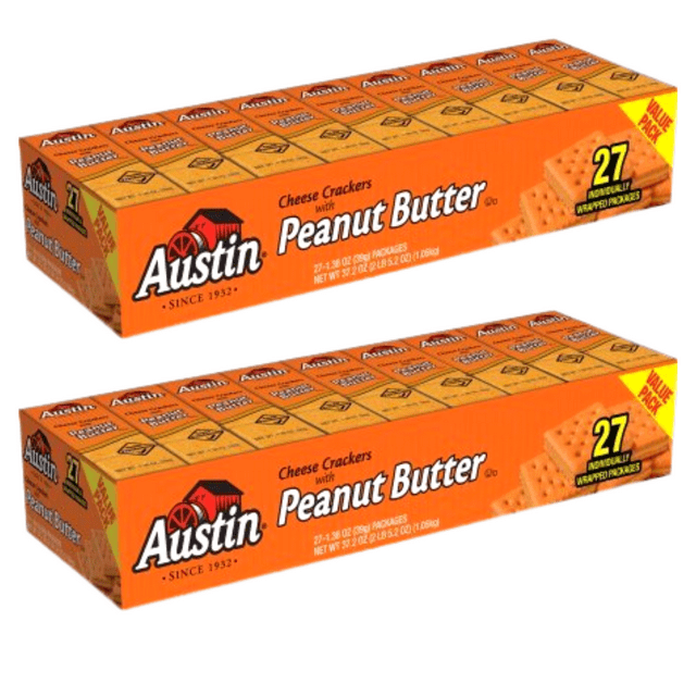 Austin Cheese Crackers with Peanut Butter 1.38oz Individually Wrapped