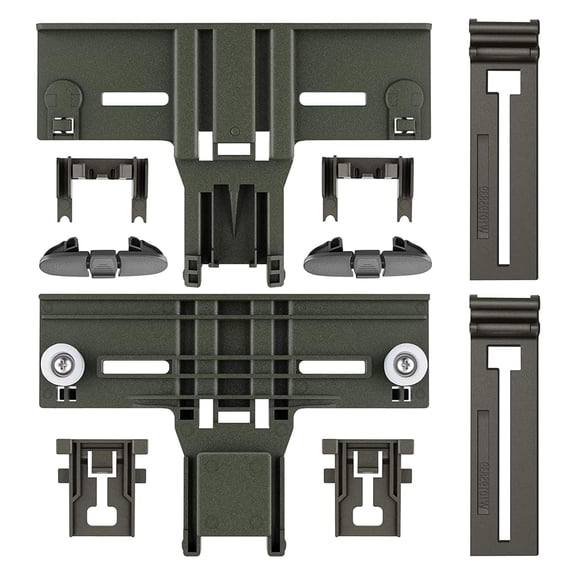 W10350376 Dishwasher Top Rack Adjuster Part Repair Kit (10pcs) with W10195840 & W10195839 & W10250160 & W10508950 Upper Parts Replacement for Whirl-pool Ken-more Dishwasher