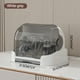 thumbnail image 2 of Baby Bottle Drying Rack Baby Bottle Organizer With Covver Bottle Storage With Removable Drip Tray Nursing Baby Bottle Storage Countertop, 2 of 6