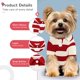 thumbnail image 5 of 2 Piezas Camisas para Perros a Rayas Camisetas Transpirables para Perros pequeños Gatos Niña Niño Cachorro Sudadera para Caniche Taza de té (Rosa+Rojo, Mediano), 5 of 5