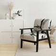 thumbnail image 2 of Designart « Neutral Abstract Expression IV » Formes Abstraites Noires Fauteuil d'Appoint Rembourré - Fauteuil Moderne pour Chambre, 2 of 7