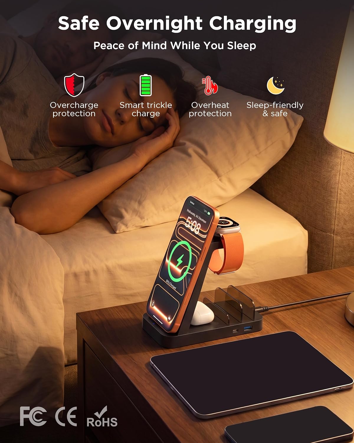 Etepehi 36W 5-in-1 Wireless Charging Station photo 4