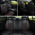 thumbnail image 4 of Maidao Car Seat Covers Leather Full Set for BMW for X4 2014-Present 5 Seats Waterproof Soft Front Rear Cushion Protector Black and Red, 4 of 6