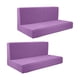 thumbnail image 3 of Fundas de cojín para Camper, fundas de respaldo, banco de repuesto fácil de instalar, 2 piezas Violeta, 3 of 8