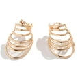 thumbnail image 2 of Statement Earrings For Women Chunky Gold Earring Hypoallergenic Big Geometri Op Earrings Punk Op Dangle Earring Fashion Summer Earring For Women 2024[Z933], 2 of 2