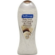 Softsoap Body Wash Exfoliating Scrub, Coconut Butter Scent, 15 oz Bottle