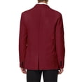 thumbnail image 3 of Abrigo Slim Fit para Hombre Inspire Chic, Blazer de Un Solo Botón, Formal, Color Burdeos, 3 of 7