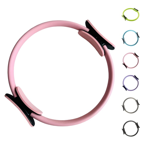 14"" Flexible Ring Fitness Yoga Rings With Padded Handles, For Toning Arms Thighs Core, Lightweight Portable Home Exercise Sports Equipment