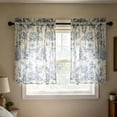 thumbnail image 5 of 2D Printed Kitchen Curtain Panels Washable Decorative Window Drapes, Patterned Light Filtering Window Treatments For Kitchen Home Decor, Durable Easy Care Kitchen Curtains For Dining Space Decoration, 5 of 7