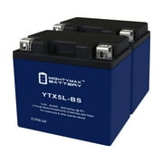 YTX5L-BS Lithium Replacement Battery Compatible with Adventure Power Power Sport - 2 Pack