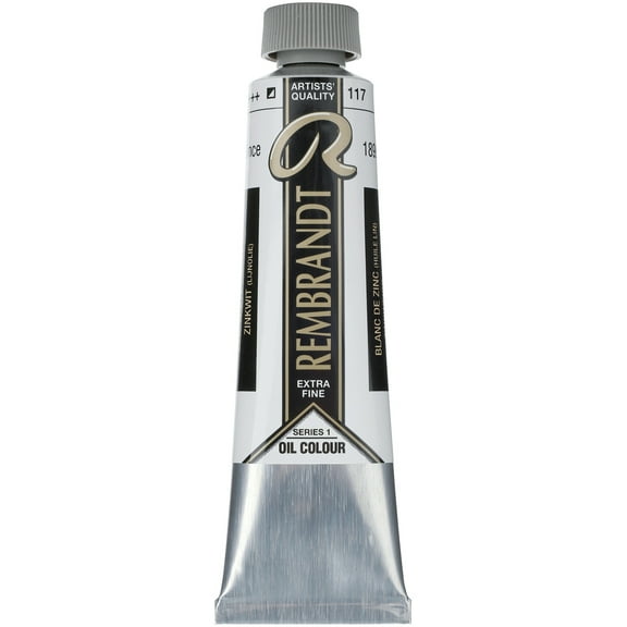 Rembrandt Artists' Oil Color, 40ml, Zinc White Linseed Oil