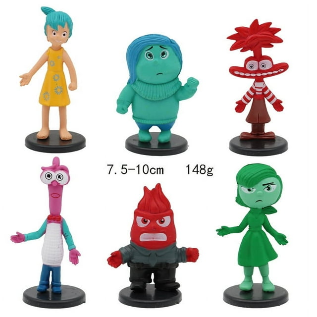 Juego de figuras de personajes de emoción, decoración de escritorio coleccionable de PVC con temática de anime, perfecto para Navidad, Halloween, Acción de Gracias