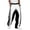 White, variant on GERsome Men's Sweatpants Loose Fit Drawstring Waist Wide Leg Color Block Athletic Pants with Pockets