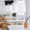 thumbnail image 3 of Cubierta moderna de la lámpara de la luz colgante de la pantalla del alambre del hierro para la del restaurante Blanco Zulema Pantalla de lámpara, 3 of 8
