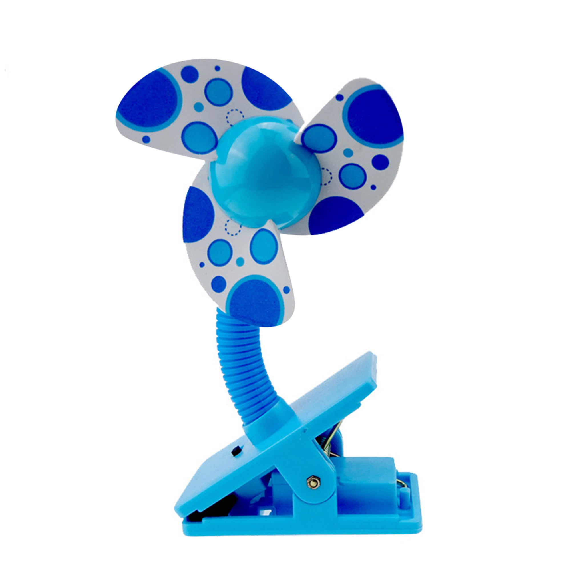 LAPOPNUT Summer Stroller Fan Portable Baby Fan Mini Safety Clip On Pushchair Pram Cot,Blue 