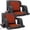 21" W-Heated(2 Pack), variant on MOPHOTO 21IN Heated Stadium Seat Bleacher Seat with Back & Arm Support, Portable 6 Reclinng Positions Stadium Seating for Bleachers, Bleacher Seats for Sports Events, Outing, Travelling
