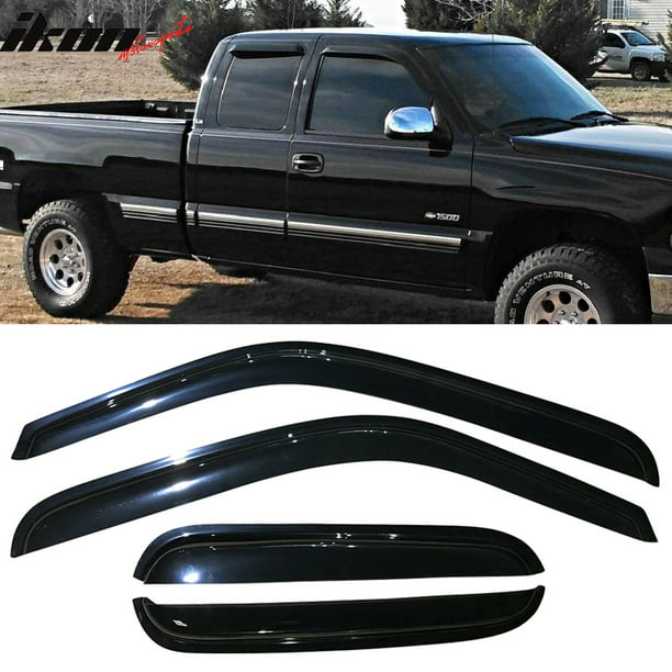 Compatible with 01-07 Chevy Silverado GMC Sierra Extended Cab Acrylic