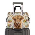 thumbnail image 2 of FORMRS 16" Laptop Bag Carrying Sleeve Case with Handle Travel Shoulder Briefcase, Floral Cow, 2 of 8