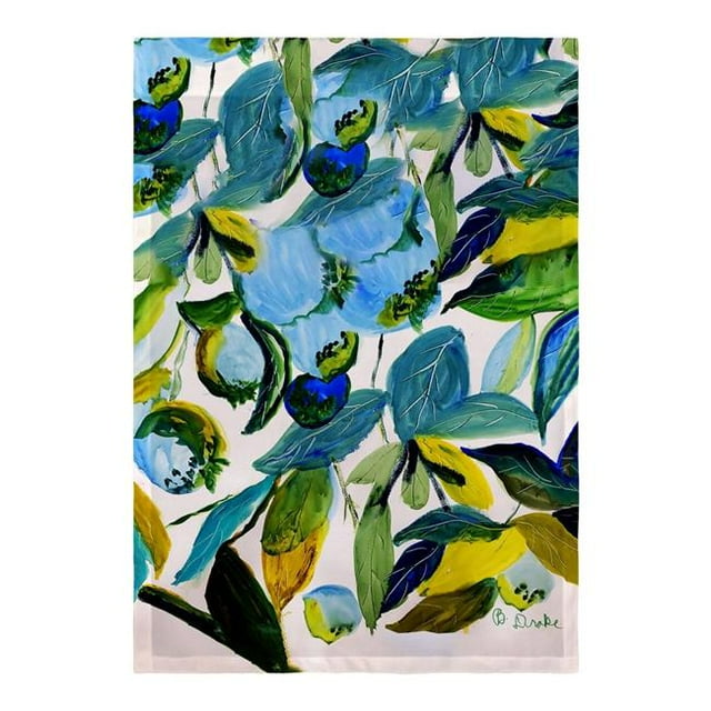 Betsydrake FL1158 Drapeau de Bleuets 12.5 x 18 Po