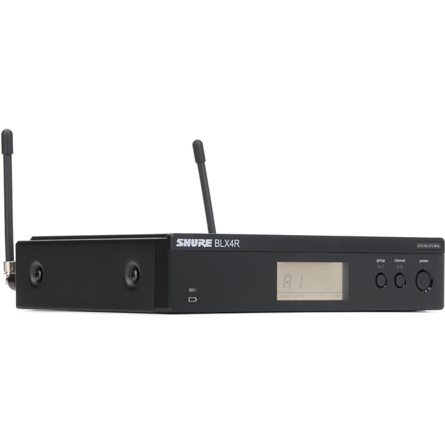 Receptor Shure BLX4R de un solo canal para montaje en rack, banda H10