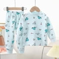 thumbnail image 2 of TOWED22 Toddler Baby Boy Sweatshirt Outfit Print Long Sleeve Shirt Jogger Pants Fall Outfits Winter Clothes Set Size:7-8 Y,Color:Mint Green, 2 of 9