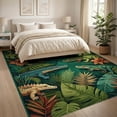 thumbnail image 3 of ODIKA 8'x10' Washable Area Rug Jungle Insect Eclectic Scatter Motif Patterned Motifs Border for Living Room, Under Sectional, Family , Durable, Non-Slip, 3 of 7