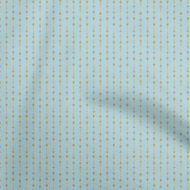 oneOone Cotton Flex Light Blue Fabric Arow Sewing Craft Projects Fabric Prints By Yard 40 Inch Wide