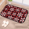 thumbnail image 5 of Floor Door Mats Bath Rugs Christmas New Year Buffalo Plaid Bathroom Carpet Non-Slip Absorbent for Entryway Indoor 23.6x15.7in Carpet Runner, 5 of 7