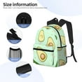 thumbnail image 4 of Goofa Avocado Print Casual Backpack for Women Men,Waterproof High School Bookbag,Lightweight Travel Daypack,Classic College Backpack,Laptob Backpack, 4 of 6