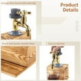 thumbnail image 4 of Wood Faucet Whisky Liquor Dispenser, Rustic Wine Decanter, Whiskey Wood Dispenser, Faucet Shape Drink Dispenser for Party, Home, Bar Accessories, Single-Faucet, 4 of 6