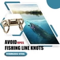 thumbnail image 2 of Unatoiry 10 Pieces Fishing Swivels Lightweight Wear-resistant Unique Design Easy Installment Long Service Life Tauten Line Loop7#（10pcs） 1Set, 2 of 6