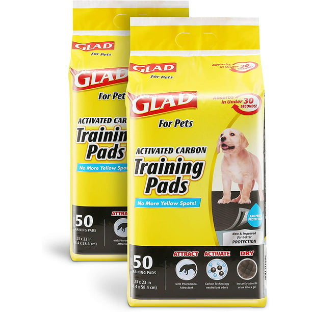 Glad for Pets Black Charcoal Puppy Pads Puppy Potty