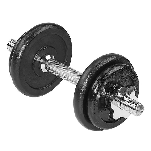 Set de Discos de Metal 20 Libras Fuxion Sports FS-20LBS-01 Negro Unitalla
