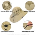 thumbnail image 4 of Solaris Women Outdoor Sun Hat,Polyester Summer Cool Hat , Boonie Hat for Fishing, Camping, Safari,Hiking,Tan, 4 of 8